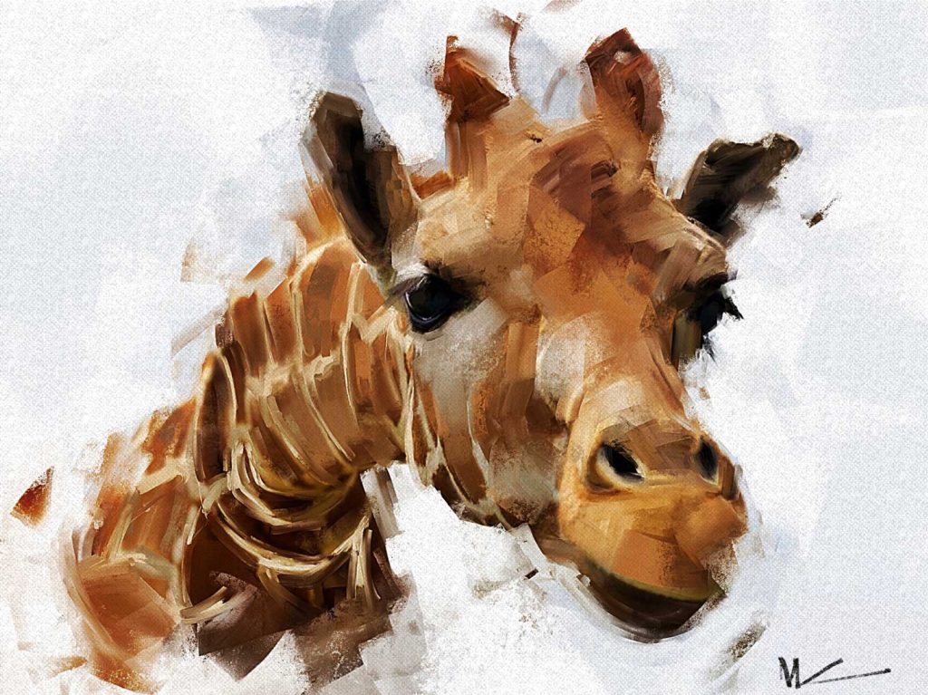 Giraffe - Digital Illustration